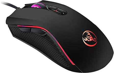 NUOBESTY Ratón Luminoso para Cable Accesorio para Ordenador Ratón dpi Ajustable para Gaming Casa
