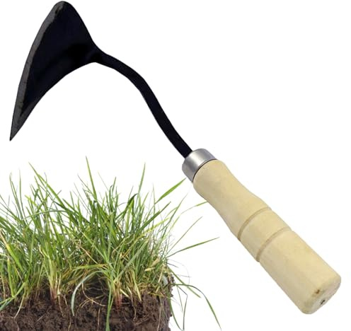 Zappa da Giardino | Zappe per Giardinaggio,Estirpatore Verticale Radici Diserbante da Esterno per Piantagione, Lavorazione del Terreno, Trapianto, Lavori in Giardino Posteriore, Giardinaggio, Agricolt