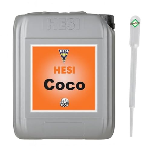 Hesi Coco 5 liter - Hydro-Culture Grow Gödselmedel Naturlig gödselmedel Inomhusväxter Bio flytande organisk blomförstärkning (10 liter)