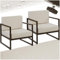 tectake® 2X Gartensessel, Relaxsessel Garten, Gartenstuhl, Gartenmöbel, Balkonmöbel, Terrassenmöbel, Wintergarten Lounge Möbel Outdoor, Sitzecke Outdoor, Gartenlounge - 2 Sitzplätze
