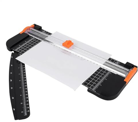 Zasdvn Recortadora de papel, recortadora de papel, cortador de papel A4 de precisión profesional, herramienta de corte siempre recta, herramienta de corte para el hogar, proyectos de mapas