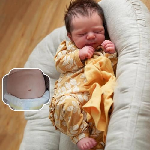 RXDOLL Real Life Like Reborn babydockor silikon helkroppsflickor 45,72 cm vattentät anatomiskt korrekt realistisk baby silikon nyfödda bebisar som ser riktiga ut spädbarn docka