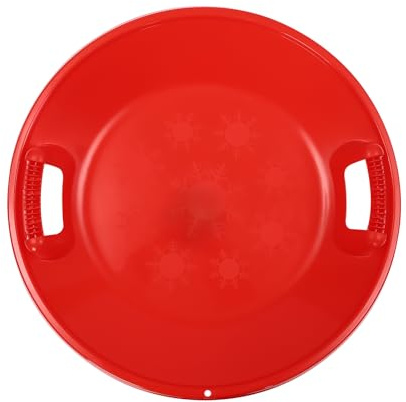 whsiodj Heavy Duty Round Snow Sledge Saucer Disc for Kids 154lbs Capacity High Speed Snow Sledding Winter Outdoor Fun with Built in Handles Skiing Board, Speeder, High-Performance ﻿ ﻿