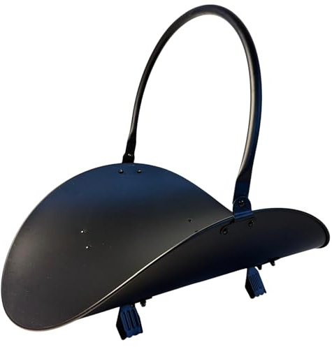 Thorness Steel 𝗛𝗢𝗟𝗗𝗘𝗥 𝗙𝗜𝗥𝗘𝗪𝗢𝗢𝗗 𝗕𝗔𝗦𝗞𝗘𝗧 𝗟𝟰𝟴 𝘅 𝗪𝟯𝟰 | Durable Fireside Log Storage Cradle | 4 Small Standing Feet for Fireplace | Wood Burner