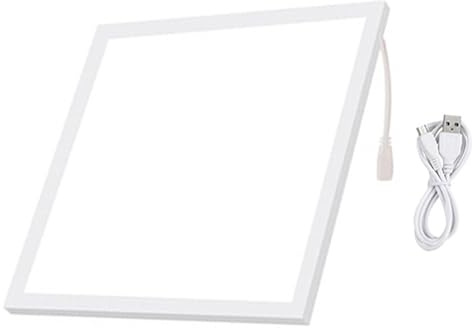 Mikikit Lampe de Table LED 30 CM Blanche pour Photographie Panneau Lumineux Tactile sans Ombre Éclairage Vidéo Professionnel pour Studio et Enregistrement Intérieur