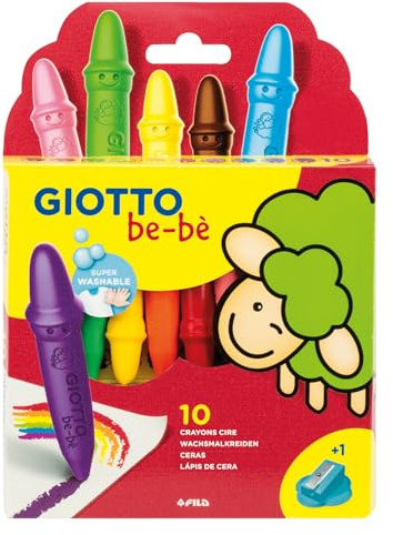 GIOTTO be-bè 479200 – 10 Maxi vaxkritor etui för de minsta