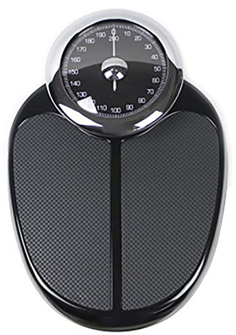 LRBBHYSC Präzisions Mechanische Personenwaage,Großes Zifferblatt,Leicht Ablesbare,Keine Batterien,Wiegt Bis Zu 200 Kg,Rutschfeste Und Langlebige,Gesunde Personenwaage/Schwarz / 480x325x140mm