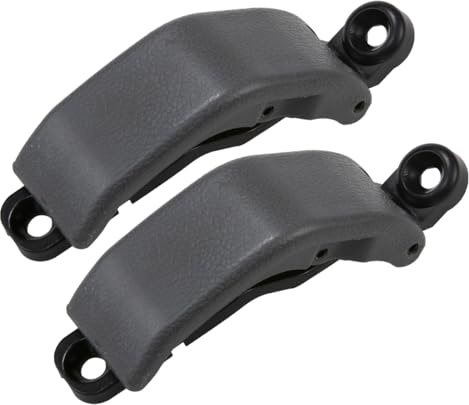RLB-HILON 2 PCS Rear Quarter Glass Window Latch Compatible with Toyota Pickup Hilux 1989 -1997 Tacoma 1989 -1999, Gray Color