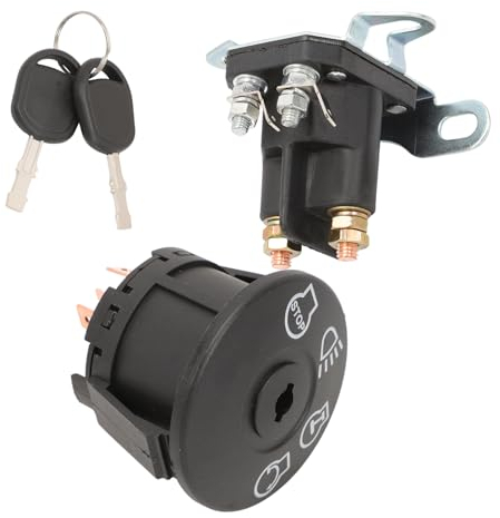GNXfixt Magnetschalter-Traktor-Zündschloss-Kit für Husqvarna MTD H-n-da Bolens Toro Castelgarden Stiga Murray AYP Briggs Stratton Zündstarter Startschalter mtd rasentraktor ersatzteile