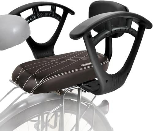 LIBRNTY Fahrrad hinten Sitz Kissen+Fahrrad-Rücksitz-Armlehne,Fahrrad Rücksitzgriff,Kinder Sicherheits Fahrrad Rücksitz Zubehörsatz,Für Mädchen/Jungen/Kinder,Geeignet für Erwachsene und Kinder