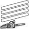 4 Pack 20 Inch (50cm) Chainsaw Chain 76 Drive Links 0.058 Gauge 0.325 Pitch Replacement Chain Saw for Timberpro 62CC Hyundai and Other Chainsaws