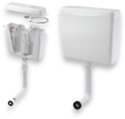 Aufputz WC-Spülkasten – Wassersparende Start/Stop-Spülung, flexibel einstellbar (2–8 Liter), umweltfreundlich & einfach zu montieren