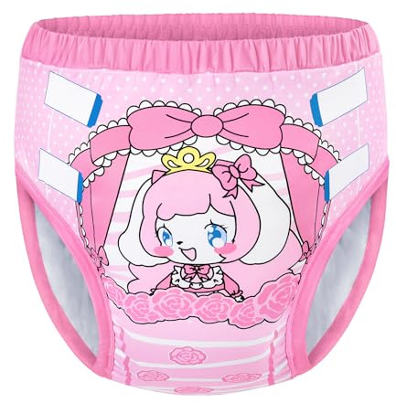 LittleForBig Ropa interior suave y sedosa Pantalones de entrenamiento cómodos lavables reutilizables para adultos - Little Beauty, Rosa., S