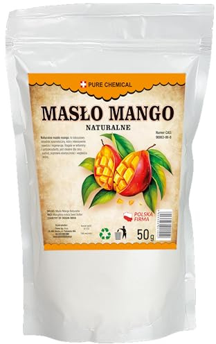 CHOSA Mango Butter 50 g - Mangobutter Bio für Kosmetik - Bodylotion - Körperbutter -Body Cream - Kosmetikprodukt - 100% Rein und Natürlich - Handgeschält - ohne Haut und Haare - Tatoo