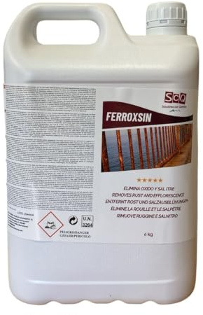 SCQ Soluciones con Química Eliminador de oxido 6kl | Desoxidante Quita oxido | Elimina Óxido y recupera el Color Original | removedor de oxido y salitre | Embarcaciones, Automóviles y Herramientas