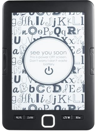Dioche Lettore di E-book Leggero, Display Anti-luce da 6'' con Custodia Protettiva - Esperienza Personalizzabile e Piacevole per la Vista, Memoria da 8 GB, Include Funzione Audiolibro