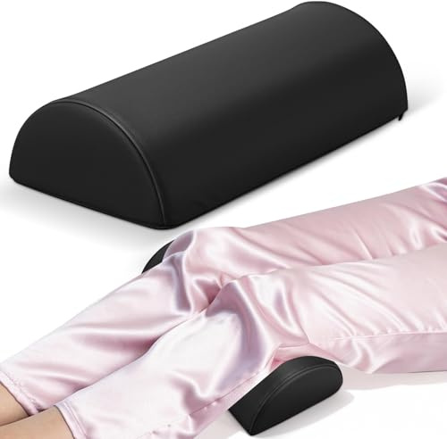 GARIOUANS Coussin Demi Cylindrique Kiné en PU et Mousse à Mémoire, Entretien Facile, pour Tables de Massage et Salons, Conçu pour Thérapeutes
