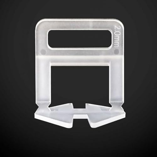 700 pcs Tile Spacer Clips,Tile Leveling System 2mm, Tile leveller Base Adjuster for Professional Ceramic Tile and Stone Installation