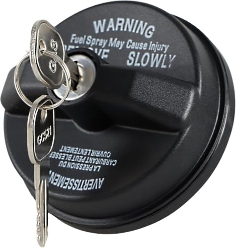 EVRBUL Abschließbarer Tankdeckel, Tankdeckel Schloss Set mit Schlüssel, Kompatibel mit Chrysler, Jeep Wrangler Cherokee Grand Liberty, Ram 1500, Challenger Replace# 05278655AB 5278655AB