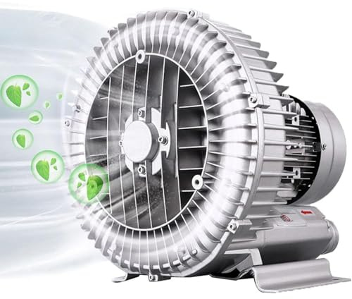 1100W Side Channel Blower - Powerful Air Blowing & Suction Pump, Ideal for Wastewater Aeration, Efficient Single-Phase Vortex Gas Pump for Industrial Use