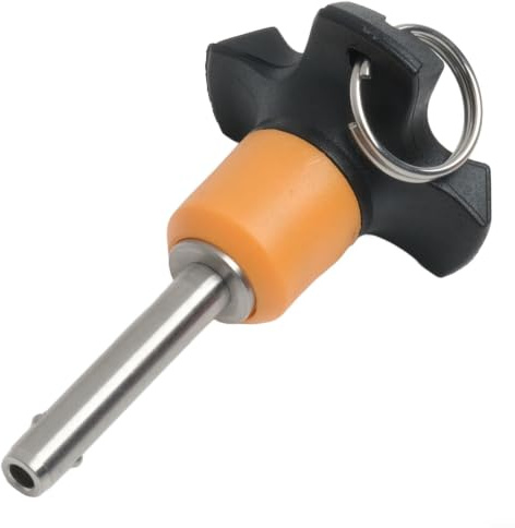 Hoppipola Goupille à serrage rapide autobloquante avec bouton poussoir en acier inoxydable pour fixation et réglage Diamètre 6 mm/8 mm (6 mm-VCN120-6-25)