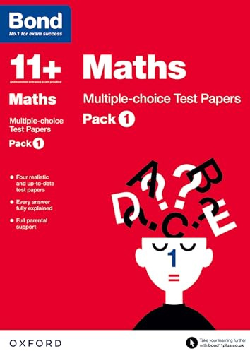 Bond 11+: Maths Multiple-choice Test Papers: Pack 1
