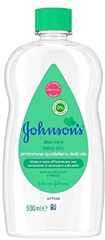 Johnsons's Lot de 2 flacons d'huile pour bébé à l'aloe vera 300 ml