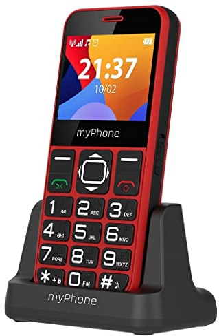 MP myPhone Halo 3 Seniorenhandy Ohne Vertrag 22 Großtastenhandy Schnurloses Telefon Schnurlos - Handy für Senioren Seniorenhandy mit Ladestation Bluetooth Kamera Notruftaste Taschenlampe