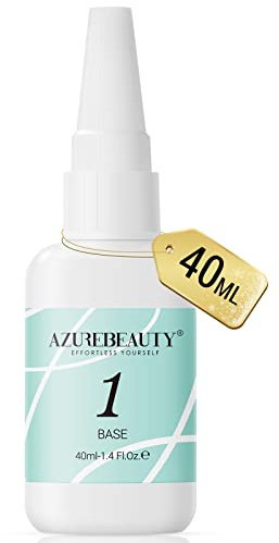 AZUREBEAUTY Dip Powder Base Coat 40ml Large Capacity Dip Base Coat for Refill Dipping Powder Liquid Set French Nail Art Manicure Beginner DIY Salon Home