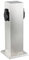 Colonne CARLUX de 2 prises électriques, Acier Inoxydable, couleur Inox, IP44 pour jardin, Hauteur 35cm