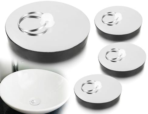 Lhbwhiz 3 Piezas Tapones de Drenaje Tapones de Goma para Fregadero Tapones para Fregadero Tapones para Fregadero Tapones para Fregadero Tapones para desagüe Tapones para bañeracon Ganchos(55,7 mm)