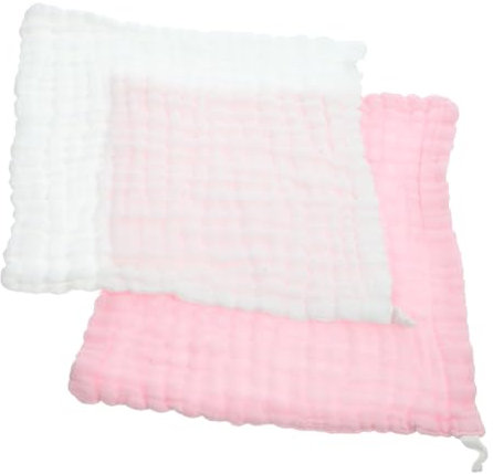 VICASKY 2stücke Spucktücher Baumwolle Weiche Saugfähige Waschlappen Für Neugeborene Für Abwischen Von Speichel Von Babyhaut