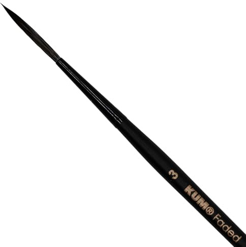 KUM 5152119 - Pincel para Acuarela Faded Rigger, tamaño 3, 1 Pincel para Artistas, Pinceles para Artistas, Material para Artistas