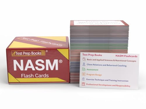 NASM CPT Study Cards 2026-2027: NASM Certified Personal Training 7th Edition Exam Prep with Practice Test Questions [Full Color Cards]