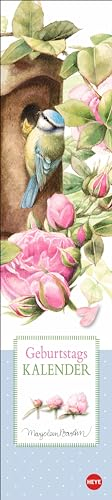 Marjolein Bastin: Geburtstagskalender Langplaner: Wunderschöner Streifenkalender 2025 mit den Naturbildern und Zeichnungen schöner Gärten der ... Marjolein Bastin (Geburtstagskalender Heye)
