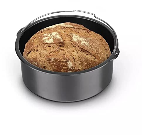 Tortiera Apribile 20 Cm 18 Cm 17 Cm, Teglie da Forno Rotonda, Tortiera Tonda Alta Acciaio al Carbonio, Rivestimento Antiaderente Teglie per Dolci con Fondo Rimovibile, Nero