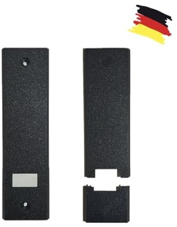 Rolladengurt Abdeckung Lochabstand 185 mm, Gurtwickler Abdeckung Montage ohne Gurtausbau, 3DMB, DIY, Schwarz