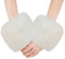 XIHIRCD Armstulpen, Weiche Flauschige Manschettenwärmer Pelzmanschetten für Ärmel Winter Pelzige Kurze Armstulpen Stretch Kunstfell Pulswärmer für Frauen Mädchen Kostüm (Beige)
