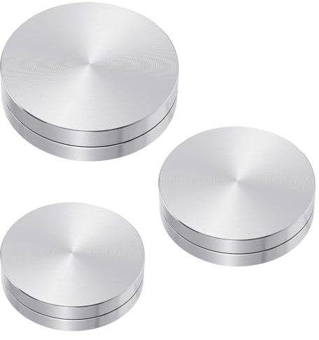 3Stk Keramik Trimmspinner,Töpfer Spinnerwerkzeug,Töpferscheibe Trimmen Keramikton Töpferwerkzeug,Trimmspinner aus Aluminiumlegierung,Mini Töpferscheibe Zubehör,Keramik Polymer Ton Spinner für Töpferei