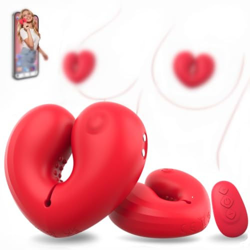 Ukingle Juguetes Eróticos Para Pareja Sexuales Pinzas Pezones Sexuales con APP 10 Modos Vibradorador Mujer Juguetes Eróticos Vibrador Mando Distancia