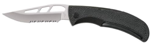 Gerber Taschenmesser mit Gürtelclip, E-Z Out Skeleton, Mit Teilwellenschliff, Klingenlänge: 8,8 cm, Schwarz, 06751