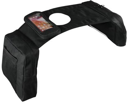 MYDAYS ATV Saddle Bag,Cargo Tank Phone Bag Storage Luggage for ATV UTV Snowmobile Motorcycle (Black1)