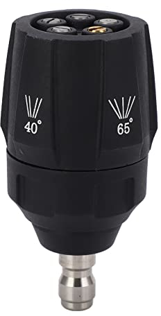 Buse de Nettoyeur Haute Pression 5 en 1 Réglable à 360 Degrés Embout de Tête de Pulvérisation Multi-rotation 1/4in Connecteur Rapide pour la Pulvérisation D'eau, équipement Agricole de Kadimendium