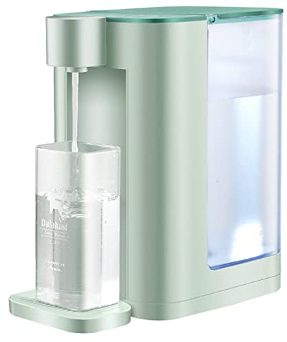 Dispensador de agua caliente instantánea, pequeña máquina de barra de té de temperatura constante de sobremesa, 3 segundos de calor instantáneo, panel táctil inteligente, control de temperatura de 5 p