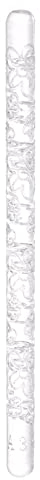 sourcing map Acrylic Embossed Rolling Pin 6.3 Inch Flower 3D Pattern Acrylic Non-Stick Roller Fondant Embossing Clay Rolling Pin Textured for Baking Cookie Pastry Clay Dough