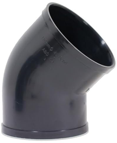 eco-filtration 110mm/4 45 Degree Bend – Durable PVC Pipe Connector for Domestic Waste Pipe, Pond, Garden, and Drainage Systems – Easy Assembly for Watertight Seal