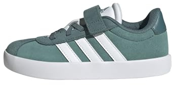 adidas Unisex niños VL Court 3.0 Hook and Loop Shoes Kids, Powder Teal/Cloud White/Preloved Teal, 34 EU