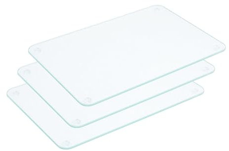 Set: 3 Stück Contacto Glas-Schneidebrett 30 x 20 cm