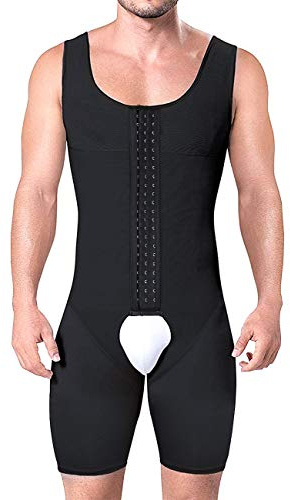 DownLTL Fajas Shapewear Mono Reductoras Hombre Body Shaper Control de Abdomen y Piernas Compresión de Cuerpo Moldeadora Calzoncillos Pantalones Camiseta Interior