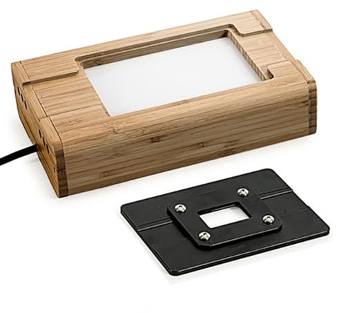 GZPKJ Visor De Diapositivas para Diapositivas Antiguas, Visualización Iluminada con LED, Proyector De Diapositivas, 3 Niveles De Ajuste De Brillo, Posicionamiento Preciso, Películas Diapositivas